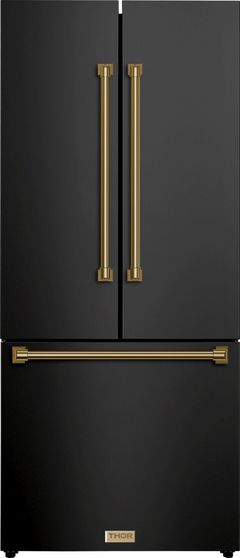 Thor Kitchen® Gordon Ramsay Series 30 in. 17.7 Cu. Ft. Matte Black Counter Depth French Door Refrigerator