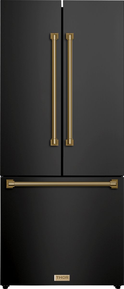 Thor Kitchen® Gordon Ramsay Series 30 in. 17.7 Cu. Ft. Matte Black Counter Depth French Door Refrigerator-0