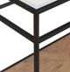 Liberty Furniture Bedford Glass Top Sofa Table with Black/Weathered Oak Base-5
