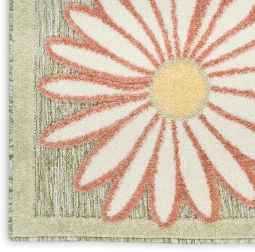 Nourison Home™ Aloha Sage Rose 5'x8' Style 1 Area Rug-4