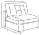 Coaster® Serene 4-Piece Charcoal Modular Sectional-2