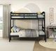 Homelegance® Lani Wire Brushed Black Twin over Full Youth Bunk Bed-1