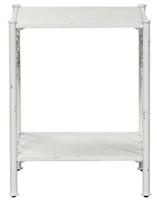 Liberty Furniture Vintage Antique White Open Nightstand-1