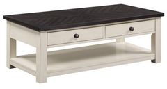 Urban Styles Furniture Chelsea Gray Coffee Table with White Base