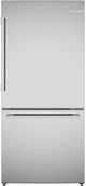 Bosch® 100 Series 33” 17.2 Cu. Ft. Anti-Fingerprint Stainless Steel Counter Depth Bottom Freezer Refrigerator-0