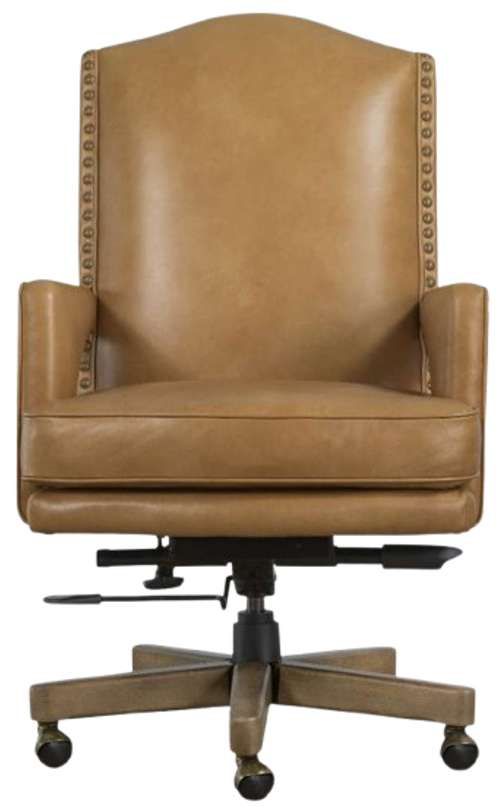 Hooker® Furniture EC Rochelle Dark Blonde Swivel Tilt Executive Chair-2