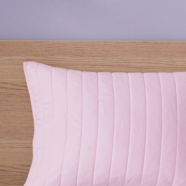 Olliix by Mi Zone Juniper Pink Twin/Twin XL Rainbow Coverlet Set With Pompom Trim-4