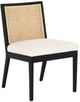Four Hands Antonia Brushed Ebony/Savile Flax Dining Side Chair-0