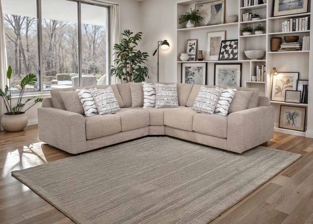 Franklin™ Havana 3-Piece Everly Putty Curved Sectional-1