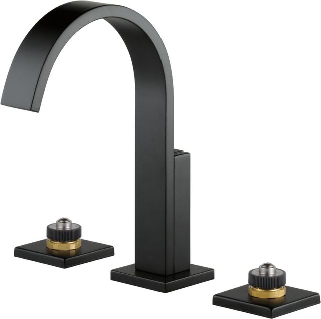 Brizo Siderna® Matte Black Widespread Lavatory Faucet-0