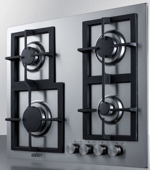 Summit® 24" Stainless Steel Natural Gas Cooktop -1