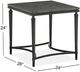 Magnussen Home® Waylon Galvanized Copper Rectangular End Table-2