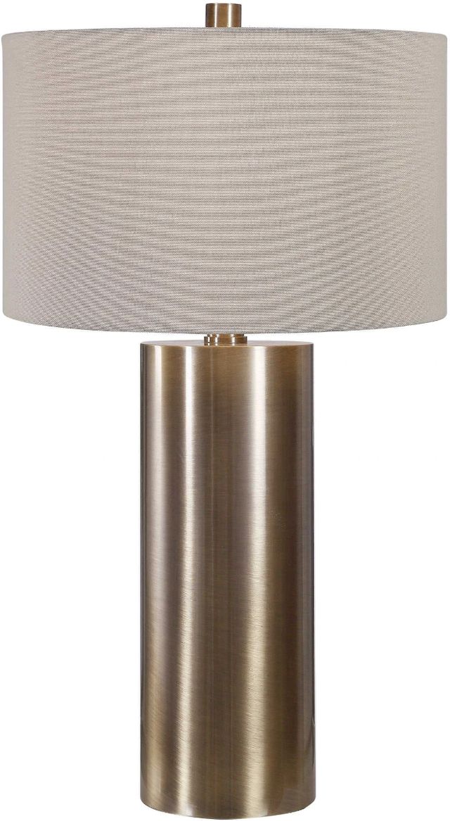 Uttermost® Taria Antiqued Brushed Brass Table Lamp-0
