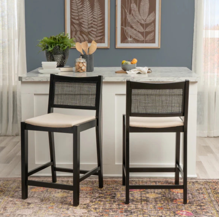 Powell Beaux Cane Counter Stool - Thumbnail 5