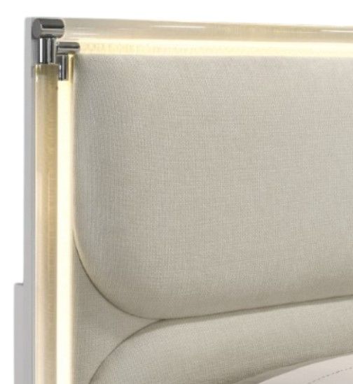 Furniture of America® Lareina Pearl White Twin Panel Bed-2
