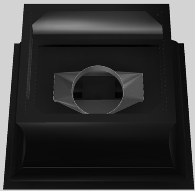Vent-A-Hood® Designer Series 36" Black Island Range Hood-3