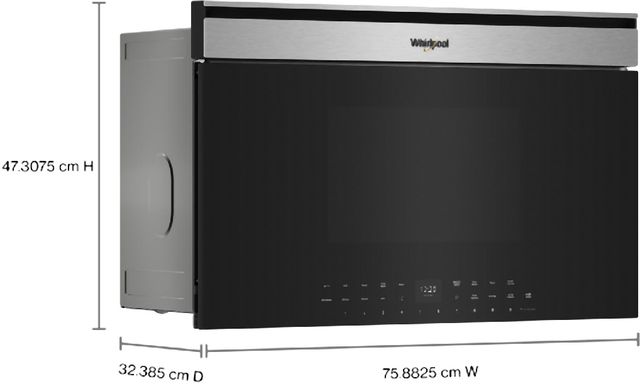 Whirlpool® 1.1 Cu. Ft. Finger Resistant Stainless Steel Built-In Microwave-2