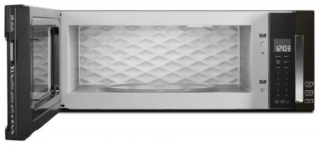 KitchenAid® 1.1 Cu. Ft. Black Stainless Steel with PrintShield™ Finish Over The Range Microwave Hood Combination-1