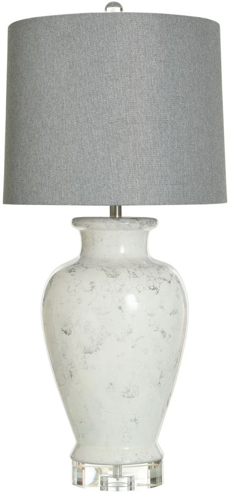 Harp & Finial® Julian White Table Lamp-0