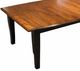  Amish Works Bunker Brown Dining Table with Black Base-1