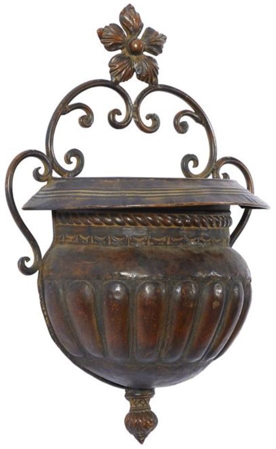 Deco Marche Brown 12" Planter-0