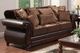 Furniture of America® Franklin Dark Brown/Tan Sofa-0