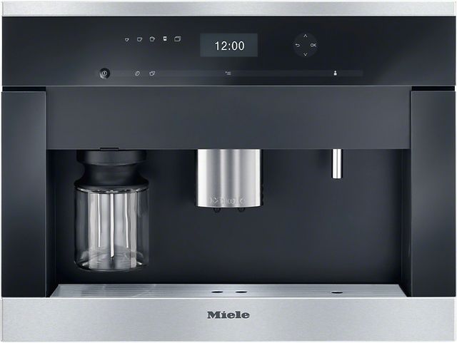 Miele 24" Built In Plumbed Coffee System-Clean Touch Steel-0
