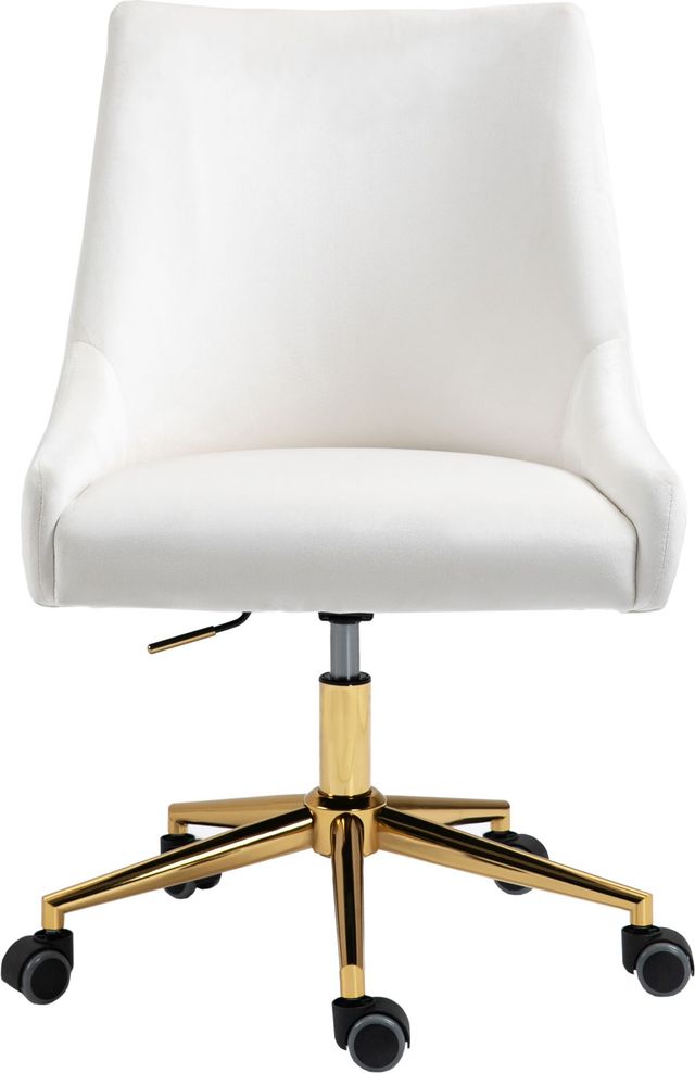 Meridian Furniture Karina Cream Office Chair-1
