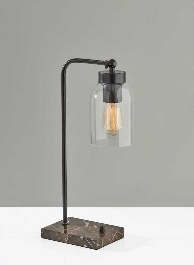 Adesso® Bristol Black/Brown Desk Lamp-3