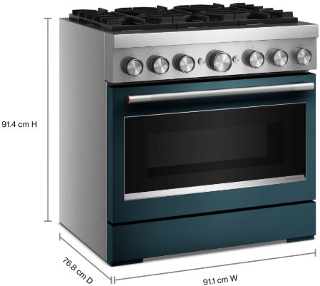 KitchenAid® 36" Agave Pro Style Dual Fuel Range with No Preheat Air Fry Mode -2