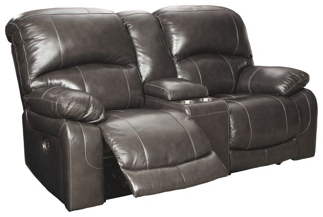 Signature Design by Ashley® Hallstrung Gray Power Relining Loveseat-0