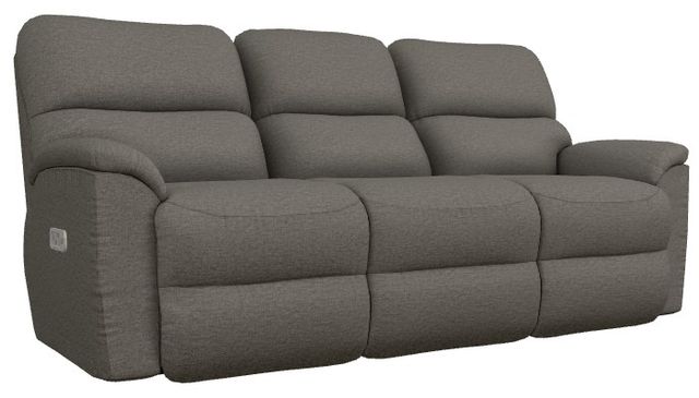 La-Z-Boy® Brooks Charcoal Power Reclining Sofa with Headrest and Lumbar-0