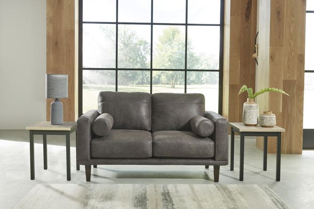 Signature Design by Ashley® Arroyo Smoke Loveseat-4