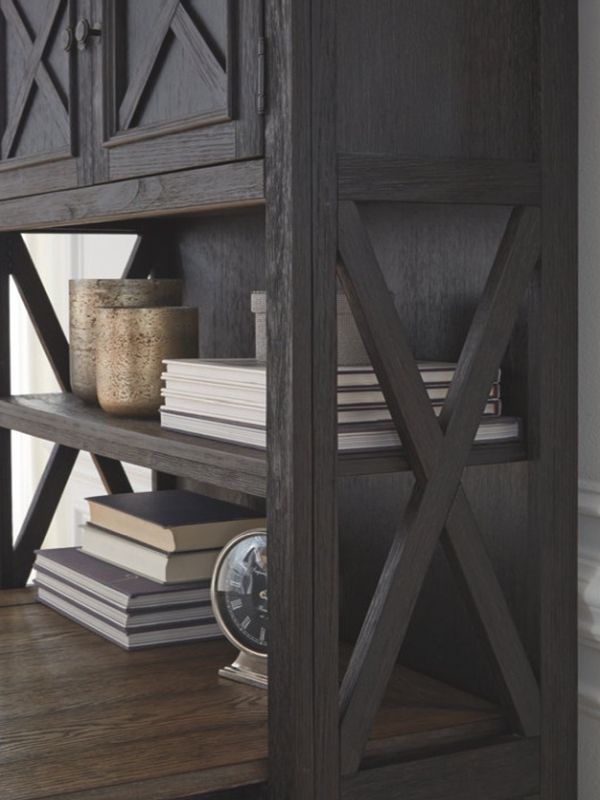 Signature Design by Ashley® Tyler Creek Grayish Brown/Black 74" Bookcase-2
