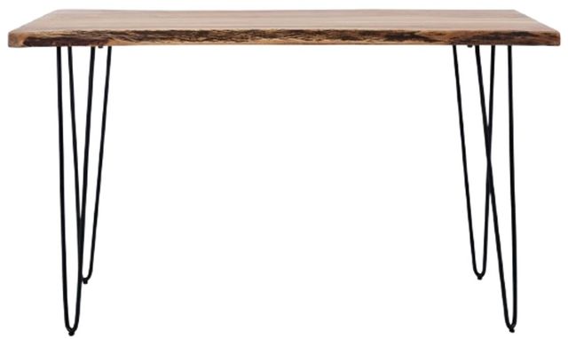 Jofran Inc. Nature's Edge Natural Sofa Table with Black Base-1
