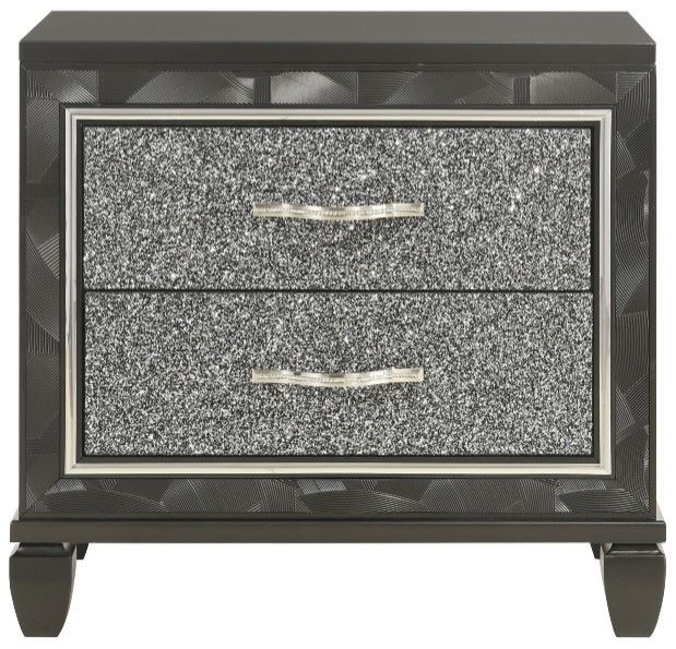New Classic® Home Furnishings Radiance 4-Piece Black Pearl King Panel Bedroom Set-3