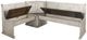 Sunny Designs™ Homestead Hills Alpine Gray/Tobacco Leaf Short Bench and Corner Seat-0