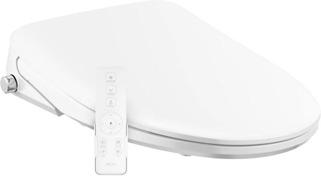 DELTA Refresh White Premium Elongated Electric Bidet Toilet Seat -2