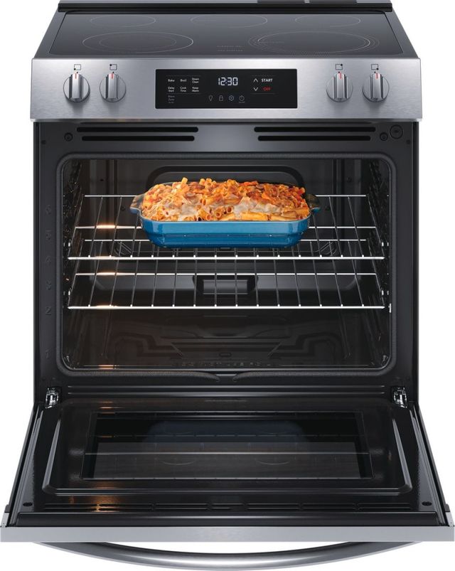 Frigidaire® 30"  Stainless Steel Slide-In Electric Range with Steam Clean-2