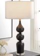 Uttermost® Caviar Matte Black Glaze Table Lamp-2