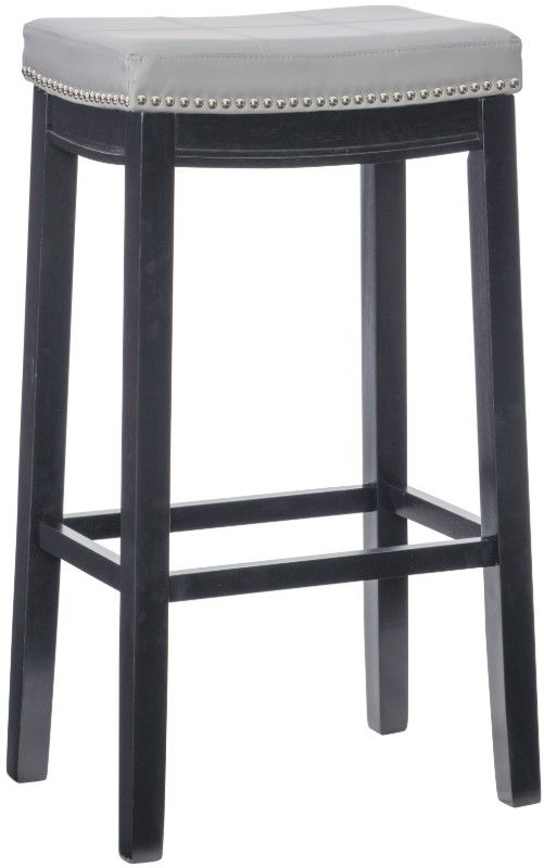 Linon Claridge Black/Gray Bar Stool-0