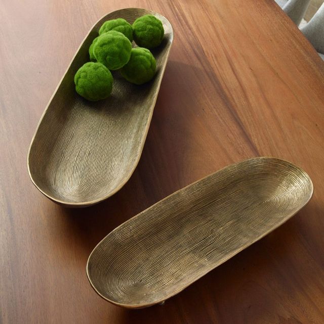 Uttermost® Stratum 2-Piece Antique Brass Bowls Set-1