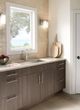 Moen® 90°™ Brushed Nickel One Globe Bath Light-5