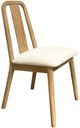 Nest Home Collections Natalie Weathered Timber/White Sand Dining Chair-0