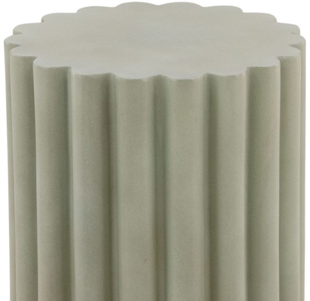 Dovetail Furniture Curtis Pastel Green Concrete Outdoor Side Table-1