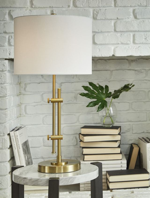 Signature Design by Ashley® Baronvale Brass Metal Table Lamp-2