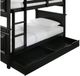 Elements International Calloway Black Bunk Bed Trundle -2