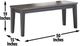 Steve Silver Co. Raven Noir Driftwood/Ebony Bench-2