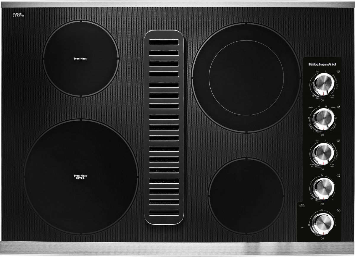 KitchenAid® 30" Stainless Steel Electric Downdraft Cooktop
