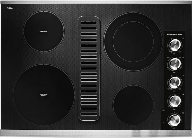 Table de cuisson électrique de 30 po KitchenAid® - Acier inoxydable